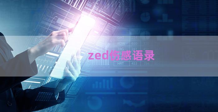 zed伤感语录